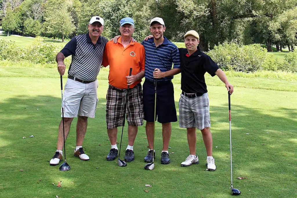 Friends Playing Golf