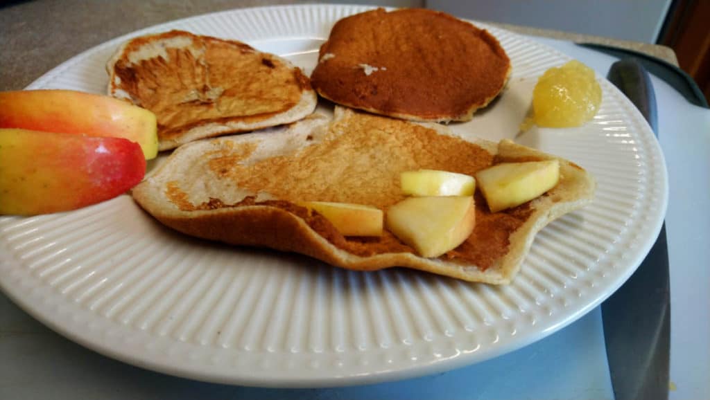 Apple Oatmeal Pancakes