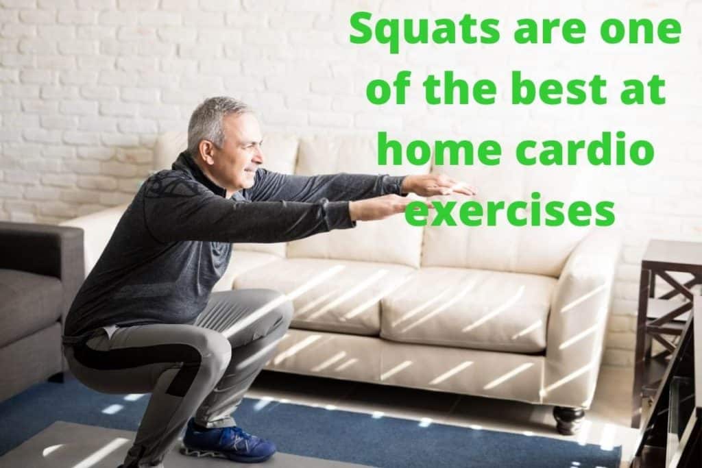 Squats are one of the best at-home cardio exercises