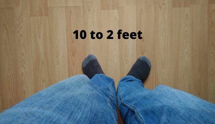 10 to 2 Feet